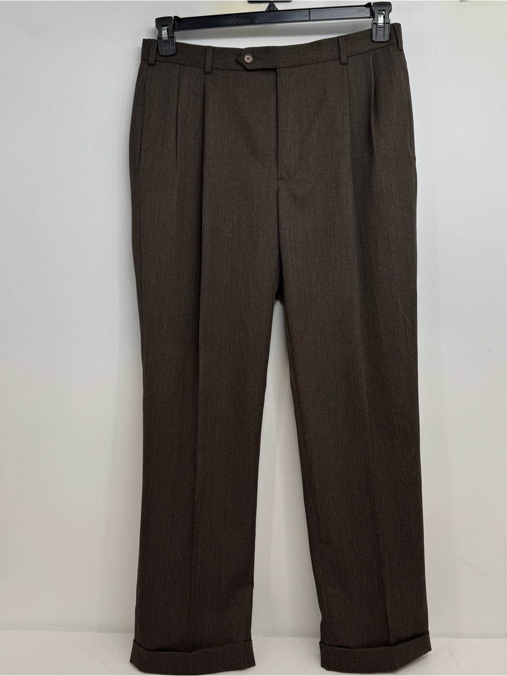 Brooks Brothers 346 Men's Madison Fit  Pleated Cuffed Dress Pants 36x32 NWT